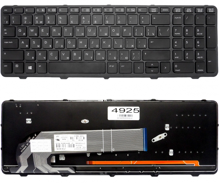 Оригінальна клавіатура HP ProBook 450 G0 450 G1 450 G2 455 G1 455 G2 470 G0 470 G1 чорна підсвітка