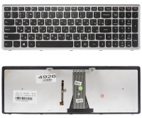 Оригинальная клавиатура Lenovo IdeaPad S500 S510 S510P Z510 черная/серебро Подсветка