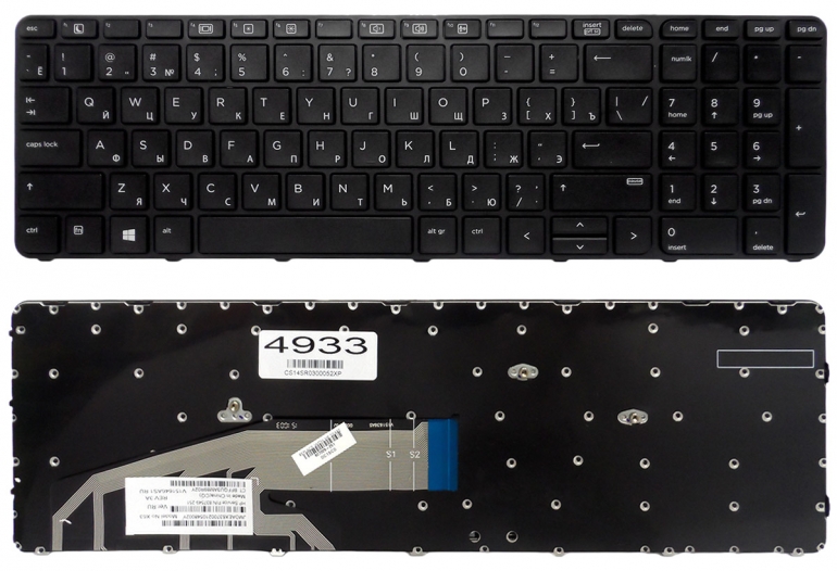 Оригінальна клавіатура HP ProBook 450 G3 455 G3 470 G3 ProBook 450 G4 455 G4 470 G4 ProBook 650 G2 655 G2 чорна