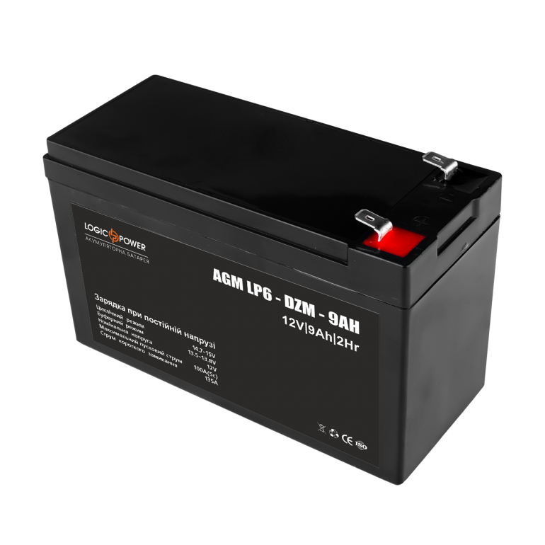 Тяговый свинцово-кислотный аккумулятор LogicPower LP 6-DZM-9 Ah