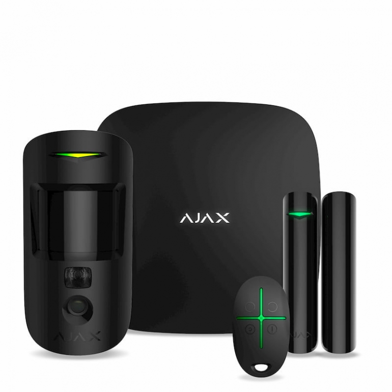 Комплект охранной сигнализации Ajax StarterKit Cam Черный