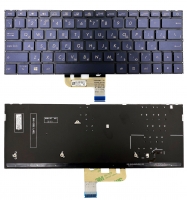 Оригинальная клавиатура Asus ZenBook 13 UX333FA UX333FN темно синий без рамки Прямой Enter подсветка PWR