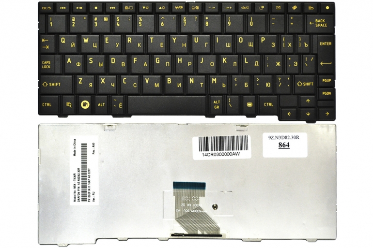 Клавиатура Toshiba Satellite AC10 AC100 черная