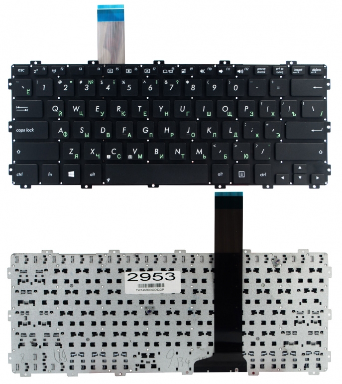 Клавиатура Asus X301 X301A F301 R300 черная без рамки Прямой Enter