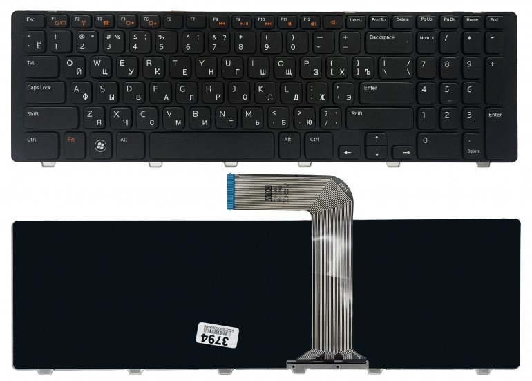 Клавиатура Dell Inspiron N7110 N5720 N7720 Vostro 3750 XPS 17 L702X черная