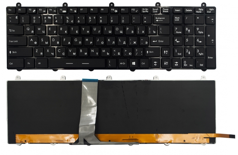 Клавиатура MSI GE60 GE70 GT60 GT70 GT780 GT783 GX60 GX70 GX780 черная подсветка EU