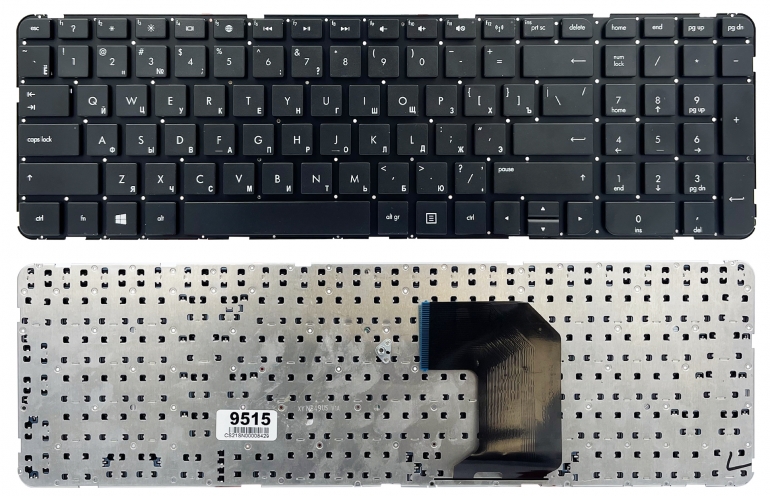 Оригинальная клавиатура HP Pavilion G7-2000 G7-2100 G7-2200 G7-2300 черная без рамки прямой Enter