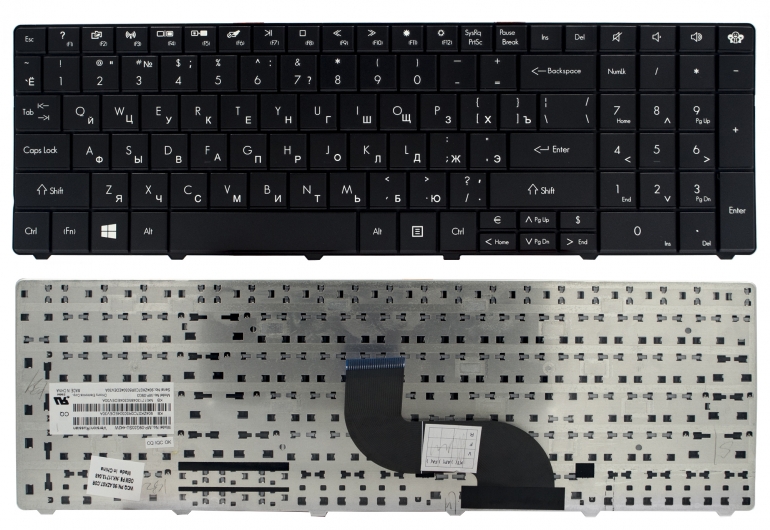 Оригінальна клавіатура Gateway NE51B NE56R NV59C NE71B Packard Bell EasyNote LE11 TE11 LE11BZ TE11BZ TE69 EG70 чорна