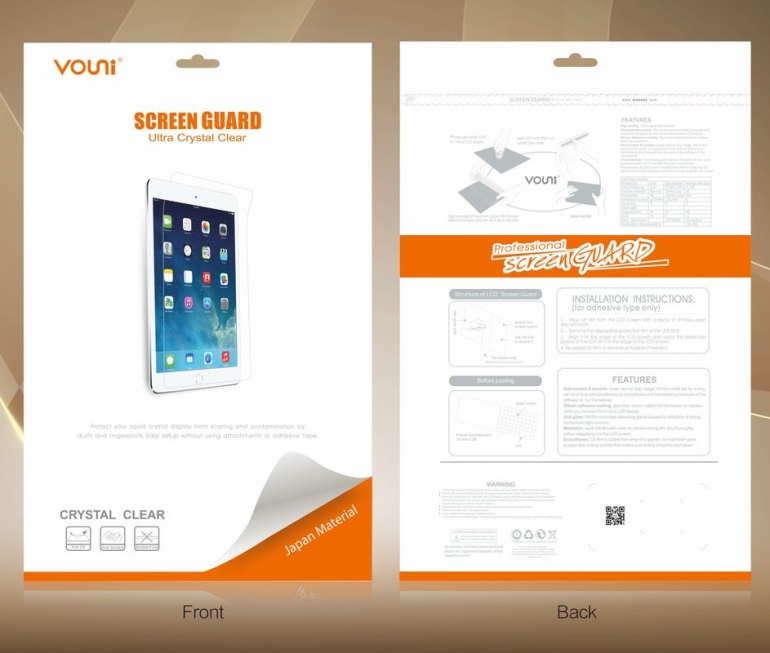 Защитная пленка Vouni для iPad Mini 4, iPad Mini 5 - глянцевая
