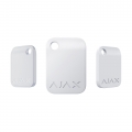 Защищенный бесконтактный брелок для клавиатуры Ajax Tag - 3 шт Белый