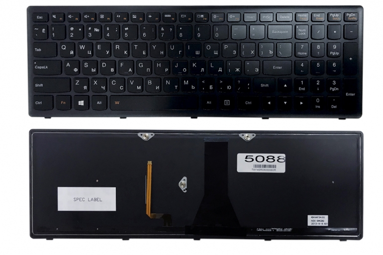 Клавиатура Lenovo IdeaPad Flex15 G500S G505S черная Подсветка