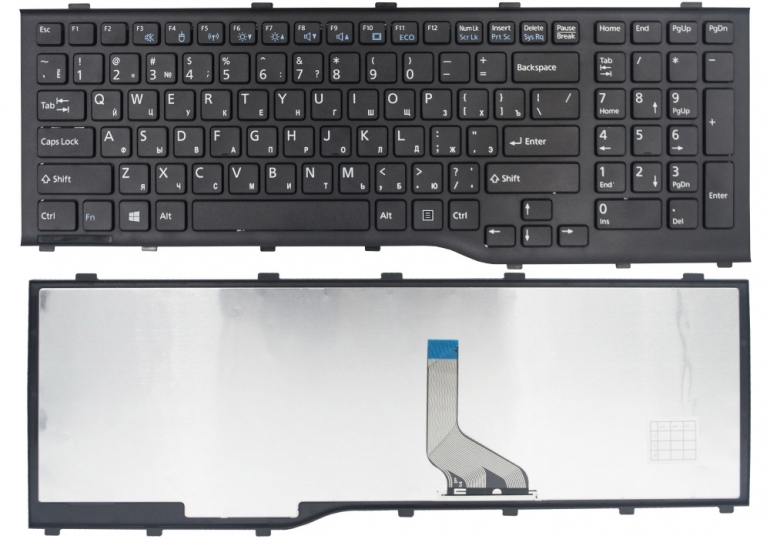 Клавиатура Fujitsu Lifebook A532 AH532 N532 NH532 A562 AH562 черная