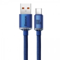 Кабель Baseus Crystal Shine USB 2.0 to Type-C 100W 2M Синій