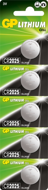Батарейка GP Lithium CR2025-8U5 3V 1шт.