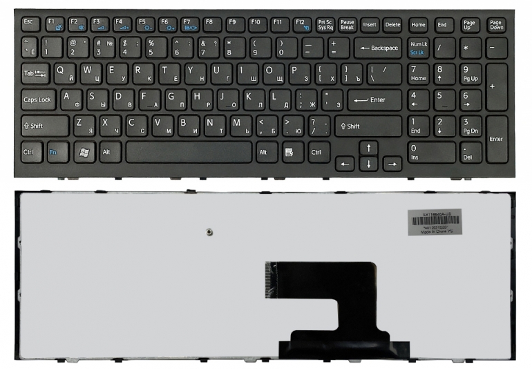 Клавиатура Sony VPC-EH Series черная