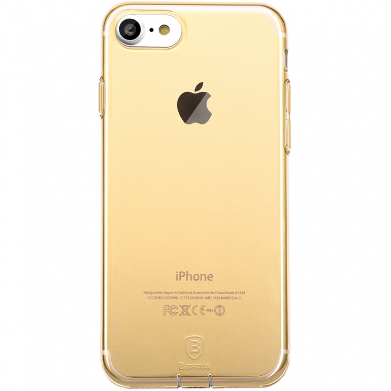 Чехол Baseus для iPhone SE 2020/8/7 Simple Pluggy Gold