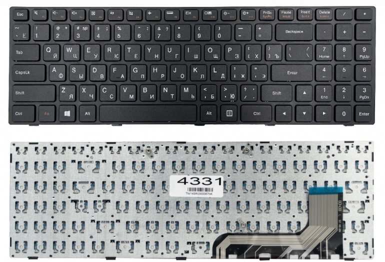 Клавіатура Lenovo IdeaPad 100-15IBY B50-10 чорна