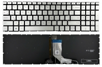 Оригінальна клавіатура HP 17-CP 17-CN 17S-CU 470 G8 Pavilion X360 15-EG 15-EH 15M-EH 15-ER срібляста без рамки підсвітка Прямий Enter PWR