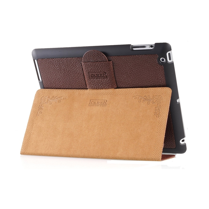 Чехол iCarer для iPad 2/3/4  Genuine Leather Brown