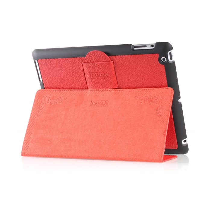 Чехол iCarer для iPad 2/3/4  Genuine Leather Red