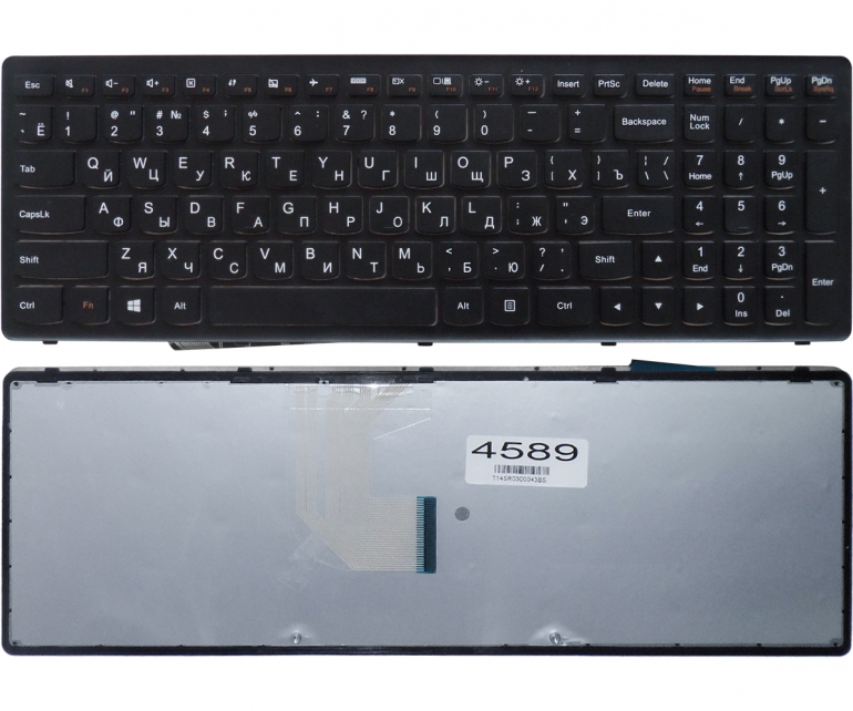Клавіатура Lenovo IdeaPad Z500 Z500A Z500G Z500T P500 P500A чорна