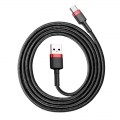 Кабель Baseus Cafule USB 2.0 to Type-C 3A 1M Черный/Красный
