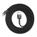 Кабель Baseus Cafule USB 2.0 to Type-C 2A 2M Черный/Серый
