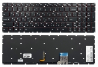 Оригінальна клавіатура Lenovo IdeaPad Y50-70 Y50-70A Y50-80 Y70-70 чорна без рамки Прямий Enter підсвітка RED