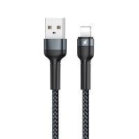 Кабель Remax Jany USB 2.0 to Lightning 2.4A 1M Чорний