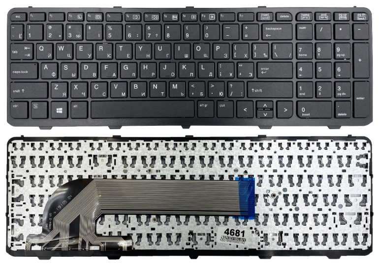 Клавіатура HP ProBook 450 G0 450 G1 450 G2 455 G1 455 G2 470 G0 470 G1 чорна EU