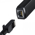 USB Hub Baseus Lite USB-A to RJ45 Ethernet 100Mbps Чорний