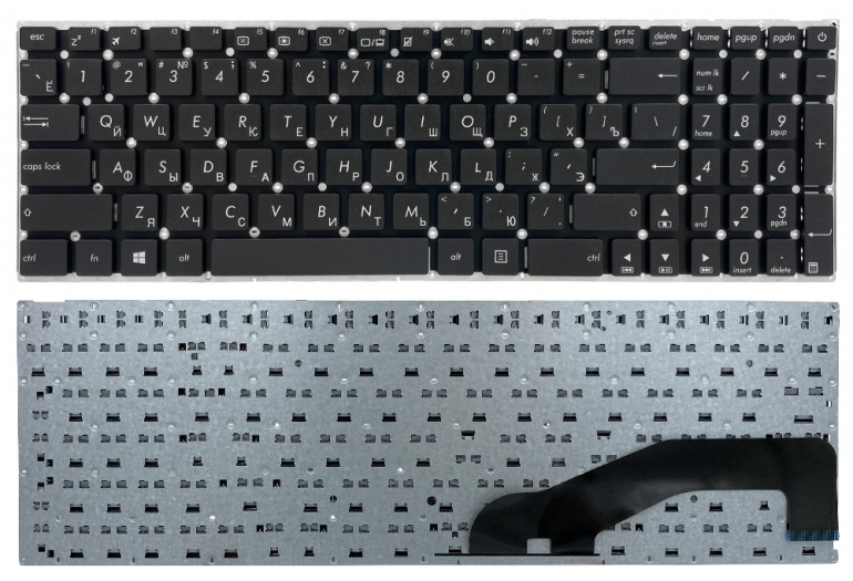 Клавиатура Asus X540 A540 D540 F540 K540 R540 черная без рамки Прямой Enter PWR